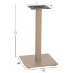 ΒΑΣΗ ΤΡΑΠΕΖΙΟΥ ΑΠΟ ΜΕΤΑΛΛΟ HM421.25 ΚΑΠΟΥΤΣΙΝΟ 40x40x72Υεκ. - Image 2