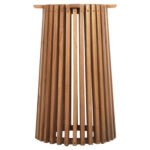 ΒΑΣΗ ΤΡΑΠΕΖΙΟΥ ΕΣΩΤ.ΧΩΡΟΥ ΣΤΡΟΓΓΥΛΗ FRANTZ HM9459.11 MINDI ΞΥΛΟ ΣΕ ΦΥΣΙΚΟ Φ45x73Yεκ. - Image 3