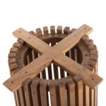 ΒΑΣΗ ΤΡΑΠΕΖΙΟΥ ΕΣΩΤ.ΧΩΡΟΥ ΣΤΡΟΓΓΥΛΗ FRANTZ HM9459.11 MINDI ΞΥΛΟ ΣΕ ΦΥΣΙΚΟ Φ45x73Yεκ. - Image 4