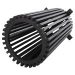 ΒΑΣΗ ΤΡΑΠΕΖΙΟΥ ΕΣΩΤ.ΧΩΡΟΥ ΣΤΡΟΓΓΥΛΗ FRANTZ HM9459.12 MINDI ΞΥΛΟ ΣΕ ΜΑΥΡΟ ΧΡΩΜΑ Φ45x74Yεκ. - Image 5