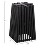 ΒΑΣΗ ΤΡΑΠΕΖΙΟΥ ΕΣΩΤ.ΧΩΡΟΥ ΤΕΤΡΑΓΩΝΗ FRANTZ HM9460.12 ΞΥΛΟ MINDI ΣΕ ΜΑΥΡΟ 45x45x73Y εκ. - Image 2