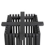 ΒΑΣΗ ΤΡΑΠΕΖΙΟΥ ΕΣΩΤ.ΧΩΡΟΥ ΤΕΤΡΑΓΩΝΗ FRANTZ HM9460.12 ΞΥΛΟ MINDI ΣΕ ΜΑΥΡΟ 45x45x73Y εκ. - Image 4