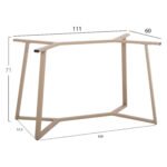 ΒΑΣΗ ΤΡΑΠΕΖΙΟΥ HM471.25 ΜΕΤΑΛΛΙΚΗ ΣΕ ΚΑΠΟΥΤΣΙΝΟ 111x60x71Υεκ. - Image 2