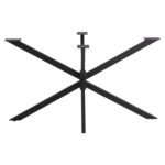 ΒΑΣΗ ΤΡΑΠΕΖΙΟΥ ΜΑΥΡΗ ΜΕΤΑΛΛΙΚΗ ΔΙΠΛΗ ΧΙΑΣΤΙ HM5917 110x63x72Υεκ. - Image 3