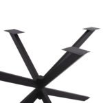 ΒΑΣΗ ΤΡΑΠΕΖΙΟΥ ΜΑΥΡΗ ΜΕΤΑΛΛΙΚΗ ΔΙΠΛΗ ΧΙΑΣΤΙ HM5917 110x63x72Υεκ. - Image 4