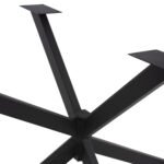 ΒΑΣΗ ΤΡΑΠΕΖΙΟΥ ΜΑΥΡΗ ΜΕΤΑΛΛΙΚΗ ΔΙΠΛΗ ΧΙΑΣΤΙ HM5917 110x63x72Υεκ. - Image 5