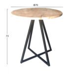 ΒΑΣΗ ΤΡΑΠΕΖΙΟΥ ΜΑΥΡΗ TS946 ΓΙΑ ΕΠΙΦΑΝΕΙΑ Φ70x73 εκ. - Image 2