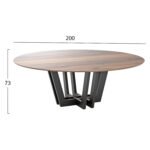 ΒΑΣΗ ΤΡΑΠΕΖΙΟΥ ΜΕΤΑΛΙΚΗ ΜΑΥΡΗ TS882 ΓΙΑ ΕΠΙΦΑΝΕΙΑ Φ150 - Image 2