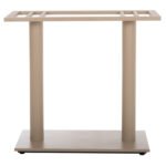 ΒΑΣΗ ΤΡΑΠΕΖΙΟΥ ΜΕΤΑΛΛΙΚΗ ΔΙΠΛΗ HM435.25 ΚΑΠΟΥΤΣΙΝΟ ΜΑΤ ΜΕ ΡΕΓΟΥΛΑΤΟΡΟΥΣ 80Χ40Χ72Υεκ. - Image 3