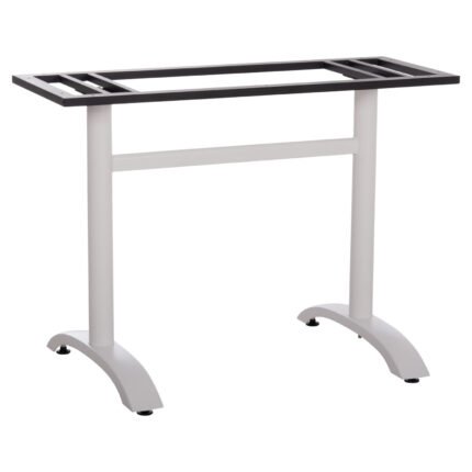 Αγόρασε ΒΑΣΗ ΤΡΑΠΕΖΙΟΥ ΑΛΟΥΜΙΝΙΟΥ ΔΙΠΛΗ HM461.12 ΛΕΥΚΗ ΜΕ ΡΕΓΟΥΛΑΤΟΡΟΥΣ 100x60x73Υεκ. σε μοναδική τιμή στο clickforshop.gr