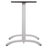 ΒΑΣΗ ΤΡΑΠΕΖΙΟΥ ΑΛΟΥΜΙΝΙΟΥ ΔΙΠΛΗ HM461.12 ΛΕΥΚΗ ΜΕ ΡΕΓΟΥΛΑΤΟΡΟΥΣ 100x60x73Υεκ. - Image 5