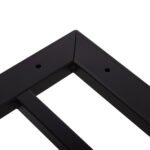 ΒΑΣΗ ΤΡΑΠΕΖΙΟΥ ΑΛΟΥΜΙΝΙΟΥ ΔΙΠΛΗ HM461.12 ΛΕΥΚΗ ΜΕ ΡΕΓΟΥΛΑΤΟΡΟΥΣ 100x60x73Υεκ. - Image 6