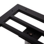 ΒΑΣΗ ΤΡΑΠΕΖΙΟΥ ΑΛΟΥΜΙΝΙΟΥ ΔΙΠΛΗ HM461.13 ΧΡΩΜΙΟΥ ΜΕ ΡΕΓΟΥΛΑΤΟΡΟΥΣ 100x60x73Υεκ. - Image 6