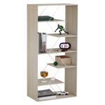 Αγόρασε ΒΙΒΛΙΟΘΗΚΗ TARS HM2240.11 SONAMA ΜΕΛΑΜΙΝΗ-ΛΕΥΚΕΣ ΜΕΤΑΛΛΙΚΕΣ ΒΕΡΓΕΣ 84x24x157Υεκ. σε μοναδική τιμή στο clickforshop.gr