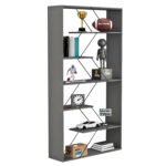 Αγόρασε ΒΙΒΛΙΟΘΗΚΗ TARS HM2240.20 ΓΚΡΙ ΜΕΛΑΜΙΝΗ-ΜΑΥΡΕΣ ΜΕΤΑΛΛΙΚΕΣ ΒΕΡΓΕΣ 84x24x157Υεκ. σε μοναδική τιμή στο clickforshop.gr