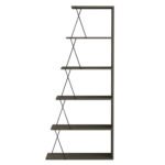 ΒΙΒΛΙΟΘΗΚΗ ΜΙΝΙ TARS HM2241.13 OLIVE GREY ME ΜΑΥΡΕΣ ΒΕΡΓΕΣ 65x22-24x146Υεκ. - Image 3