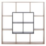 ΒΙΒΛΙΟΘΗΚΗ BRODY HM8771.02 136X22X136 ΓΚΡΙ - Image 3