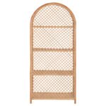 ΒΙΒΛΙΟΘΗΚΗ SIMOK HM9552 ΑΠΟ ΦΥΣΙΚΟ RATTAN ΣΕ ΦΥΣΙΚΟ ΧΡΩΜΑ 80x40x182Υεκ. - Image 6
