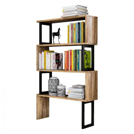 Αγόρασε ΒΙΒΛΙΟΘΗΚΗ INGRID ΚΑΡΥΔΙ ΜΕ ΜΑΥΡΟ ΣΚΕΛΕΤΟ HM8867.01 80x22x128 εκ. σε μοναδική τιμή στο clickforshop.gr