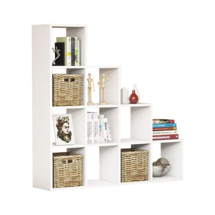 Αγόρασε ΒΙΒΛΙΟΘΗΚΗ ΜΕΛΑΜΙΝΗΣ SCALE ΛΕΥΚΟ 120x30x123