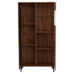 ΒΙΤΡΙΝΑ ΣΕΙΡΑ HARRY HM18011.01 ΜΕΛΑΜΙΝΗ ΦΥΣΙΚΟ ΞΥΛΟΥ-ΜΑΥΡΟ 90x40x185Υεκ. - Image 5