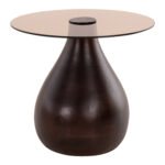 ΒΟΗΘΗΤΙΚΑ ΤΡΑΠΕΖΑΚΙΑ 2ΤΜΧ CHANG HM9668 ΞΥΛΟ MANGO-ΓΥΑΛΙ TOP Φ55x49,5Υ & Φ40x36,5Υεκ. - Image 4