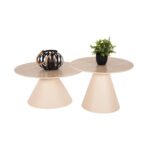 Αγόρασε ΒΟΗΘΗΤΙΚΑ ΤΡΑΠΕΖΑΚΙΑ 2ΤΜΧ NANZA HM9927 ΜΕΤΑΛΛΟ ΚΡΕΜ-ΜΠΕΖ ΚΕΡΑΜΙΚΟ TOP Φ50&Φ60 εκ. σε μοναδική τιμή στο clickforshop.gr