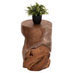 ΒΟΗΘΗΤΙΚΟ ΣΚΑΜΠΟ/ΤΡΑΠΕΖΑΚΙ STOMP HM9350.11 ΞΥΛΟ TEAK-ΦΥΣΙΚΟ Φ30x45Υεκ. - Image 3