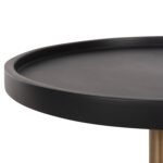 ΒΟΗΘΗΤΙΚΟ ΤΡΑΠΕΖΑΚΙ RUBIN HM9719 ΞΥΛΟ MANGO ΣΕ ΜΑΥΡΟ-ΒΑΣΗ ΜΕΤΑΛΛΟ ΧΡΥΣΗ 35x35x59Υεκ. - Image 5