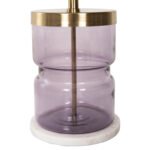 ΒΟΗΘΗΤΙΚΟ ΤΡΑΠΕΖΑΚΙ HAILEY HM9729 ΜΩΒ ΓΥΑΛΙ-ΧΡΥΣΟ ΜΕΤΑΛΛΟ Φ39,5x45Υεκ - Image 6