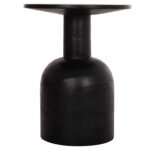 ΒΟΗΘΗΤΙΚΟ ΤΡΑΠΕΖΑΚΙ PUMBE HM9891.12 ΞΥΛΟ SUAR ΣΕ ΜΑΥΡΟ ΧΡΩΜΑ Φ40x50Υεκ - Image 3