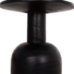 ΒΟΗΘΗΤΙΚΟ ΤΡΑΠΕΖΑΚΙ PUMBE HM9891.12 ΞΥΛΟ SUAR ΣΕ ΜΑΥΡΟ ΧΡΩΜΑ Φ40x50Υεκ - Image 6