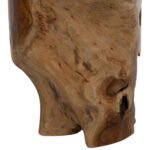 ΒΟΗΘΗΤΙΚΟ ΤΡΑΠΕΖΑΚΙ ΣΤΡΟΓΓΥΛΟ ΑΠΟ ΜΑΣΙΦ ΞΥΛΟ ΤEAK ΦΥΣΙΚΟ Φ30X45Υεκ.HM9350 - Image 6