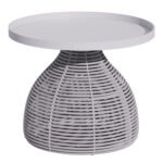 Αγόρασε ΒΟΗΘΗΤΙΚΟ ΤΡΑΠΕΖΑΚΙ ΣΤΡΟΓΓΥΛΟ DRISCOLL HM6477.02 ΚΡΕΜ ΑΛΟΥΜΙΝΙΟ-ΑΝΟΙΧΤΟ ΓΚΡΙ ΣΧΟΙΝΙ Φ55x45Υ σε μοναδική τιμή στο clickforshop.gr