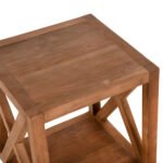 ΒΟΗΘΗΤΙΚΟ ΤΡΑΠΕΖΑΚΙ NYM HM7941 ΜΕ ΧΩΡΟ ΑΠΟΘΗΚΕΥΣΗΣ-ΞΥΛΟ ΤΕΑΚ 45,5x45,5x52Υ εκ. - Image 6