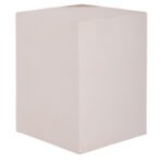 ΒΟΗΘΗΤΙΚΟ ΤΡΑΠΕΖΙ LEIA-ΣΚΑΜΠΟ HM18163.02 FIBER CEMENT ΛΕΥΚΟ-ΞΥΛΟ TEAK 32.5x32.5x46Υεκ. - Image 4