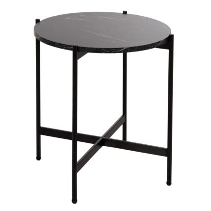 Αγόρασε ΒΟΗΘΗΤΙΚΟ ΤΡΑΠΕΖΙ HM9589.01 MDF ΜΑΥΡΟ ΜΑΡΜΑΡΟ-ΜΑΥΡΗ ΜΕΤΑΛΛΙΚΗ ΒΑΣΗ Φ50x55Υεκ. σε μοναδική τιμή στο clickforshop.gr