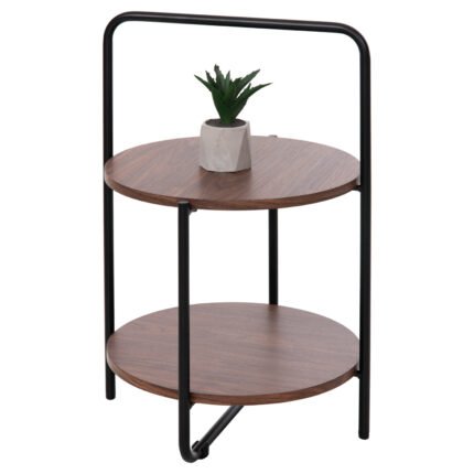 Αγόρασε ΒΟΗΘΗΤΙΚΟ ΤΡΑΠΕΖΙ SYLO HM9618.02 MDF ΣΕ ΚΑΡΥΔΙ-ΜΑΥΡΟ ΜΕΤΑΛΛΟ Φ44x66Υεκ. σε μοναδική τιμή στο clickforshop.gr