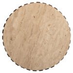 ΒΟΗΘΗΤΙΚΟ ΤΡΑΠΕΖΙ KREST HM9711 ΜΑΣΙΦ ΞΥΛΟ ΑΚΑΚΙΑΣ ΣΕ ΚΑΦΕ-ΤΡΑΒΕΡΤΙΝA Φ50x50Υεκ. - Image 6