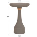 ΒΟΗΘΗΤΙΚΟ ΤΡΑΠΕΖΙ ΓΙΑ ΛΑΜΠΑΤΕΡ TORG HM18170.03 FIBER CEMENT ΓΚΡΙ Φ41x62Υεκ. - Image 2