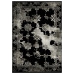 Αγόρασε ΧΑΛΙ ΣΑΛΟΝΙΟΥ VINTAGE ΜΕ ΚΡΟΣΙΑ JOSIANE ΜΑΥΡΟ  HM7676.17 80X150εκ. σε μοναδική τιμή στο clickforshop.gr