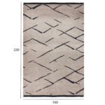 ΧΑΛΙ ΣΑΛΟΝΙΟΥ CALLISTO ΜΕ ΚΡΟΣΙΑ HM7674.05 ΕΚΡΟΥ ΜΑΥΡΟ 160Χ230 εκ. - Image 2