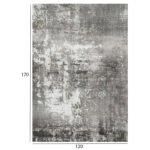 ΧΑΛΙ ΣΑΛΟΝΙΟΥ ΜΕ ΚΡΟΣΙΑ JOSIANE  HM7677.06 ΓΚΡΙ 120X170 εκ. - Image 2