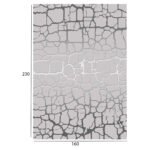 ΧΑΛΙ ΣΑΛΟΝΙΟΥ ΜΕ ΚΡΟΣΙΑ JOSIANE ΓΚΡΙ HM7675.19 160X230 εκ. - Image 2