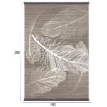 ΧΑΛΙ ΣΑΛΟΝΙΟΥ ΜΕ ΚΡΟΣΙΑ JOSIANE ΚΑΦΕ ΜΠΕΖ HM7723.37 180X280 εκ. - Image 2