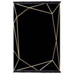 Αγόρασε ΧΑΛΙ ΣΑΛΟΝΙΟΥ ΜΕ ΚΡΟΣΙΑ JOSIANE ΜΑΥΡΟ-ΧΡΥΣΟ HM7677.30 120X170 εκ. σε μοναδική τιμή στο clickforshop.gr