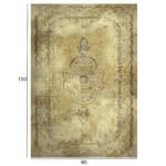 ΧΑΛΙ ΣΑΛΟΝΙΟΥ ΜΕ ΚΡΟΣΙΑ JOSIANE VINTAGE HM7676.03 ETHNIC ΧΡΥΣΟ 80X150 εκ. - Image 2