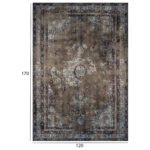 ΧΑΛΙ ΣΑΛΟΝΙΟΥ VINTAGE ΜΕ ΚΡΟΣΙΑ JOSIANE HM7677.05 ΚΑΦΕ 120X170 εκ. - Image 2