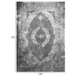 ΧΑΛΙ ΣΑΛΟΝΙΟΥ VINTAGE ΜΕ ΚΡΟΣΙΑ JOSIANE HM7677.07 ΓΚΡΙ 120X170 εκ. - Image 2