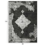 ΧΑΛΙ ΣΑΛΟΝΙΟΥ VINTAGE ΜΕ ΚΡΟΣΙΑ JOSIANE ΓΚΡΙ HM7676.12 80X150εκ. - Image 2